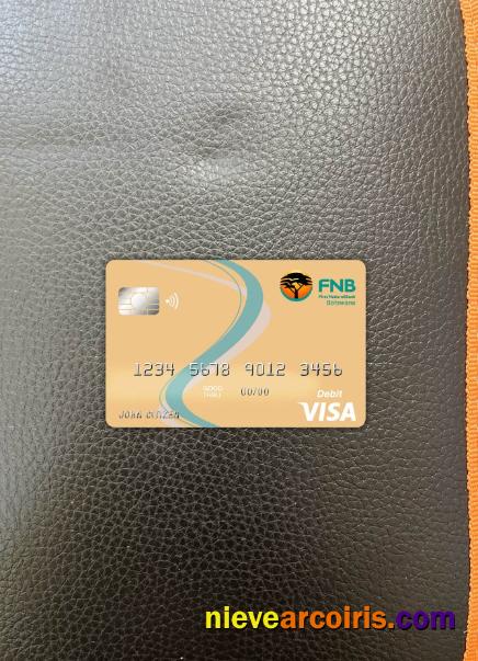 Botswana First National bank visa card photolook